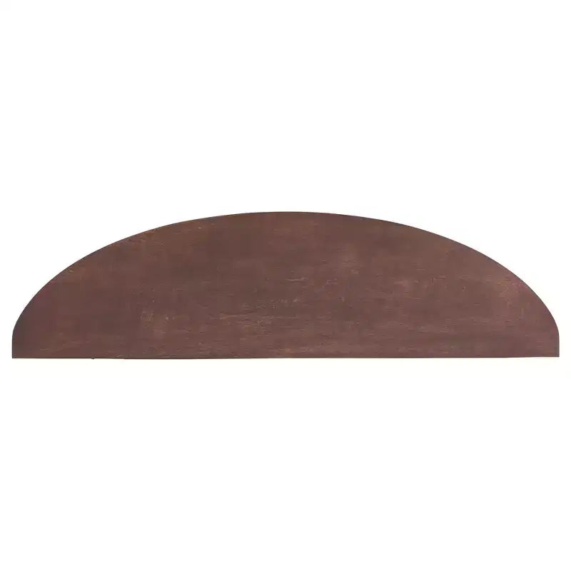 Mesa consola semicircular negra/exprés con 3 cajones y 1 estante, individual