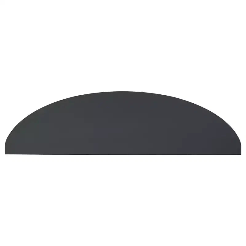 Mesa consola semicircular negra/exprés con 3 cajones y 1 estante, individual