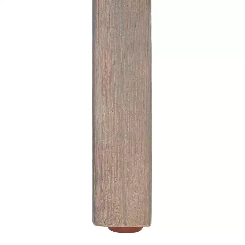 Estante de almacenamiento de madera de acacia de 2 niveles, beige/gris, interior/exterior, montaje para 1 persona
