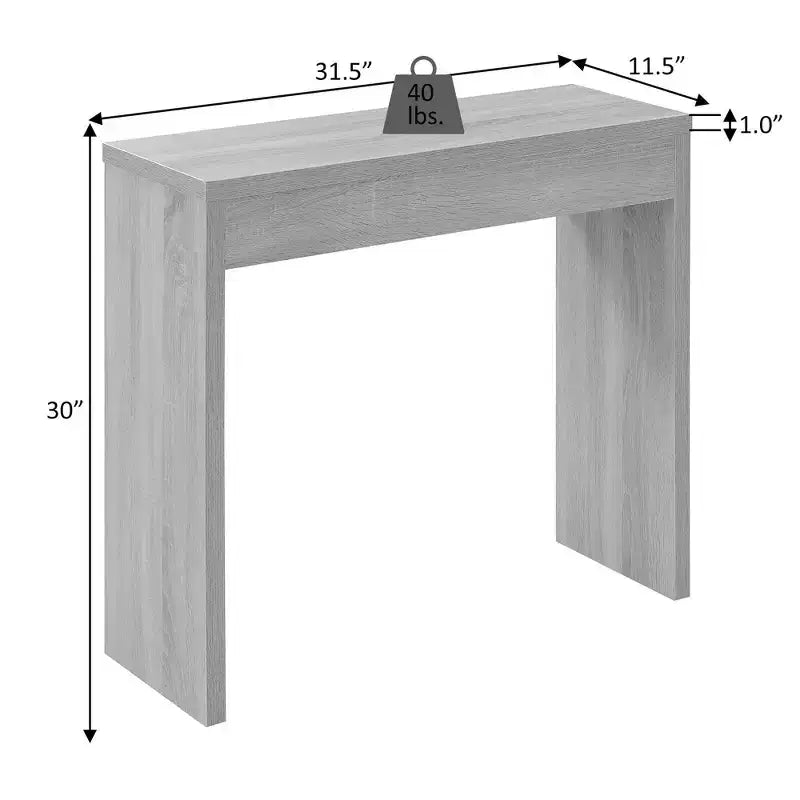 Mesa de recibidor de mármol sintético blanco – Montaje por 1 persona, estilo contemporáneo