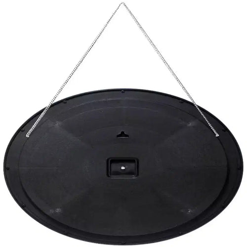 Espejo de pared redondo, negro/dorado, individual, 22 pulgadas