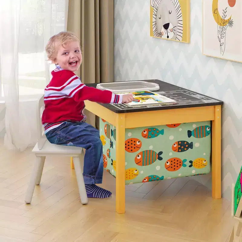 Mesa de actividades 3 en 1 para niños, natural y negra, para juegos de arena, agua y pistas de carreras, para 2 a 4 usuarios de 3 a 8 años